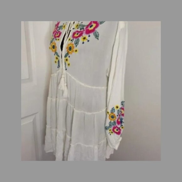 Free People Spell On You Embroidered Mini Dress Size XS - Picture 9 of 10